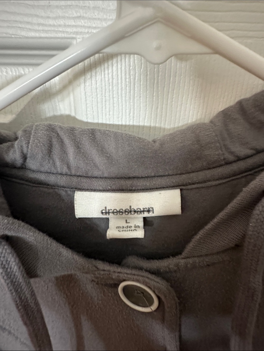 Gray Hooded Button-Front Jacket - Picture 3 of 3